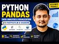 Python Pandas for Beginners | Data Analysis, Matplotlib & Seaborn Tutorial