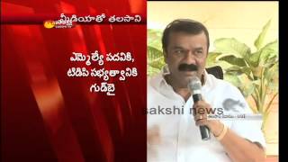 Sanath Nagar MLA Talasani resigned for TDP and MLA Seat