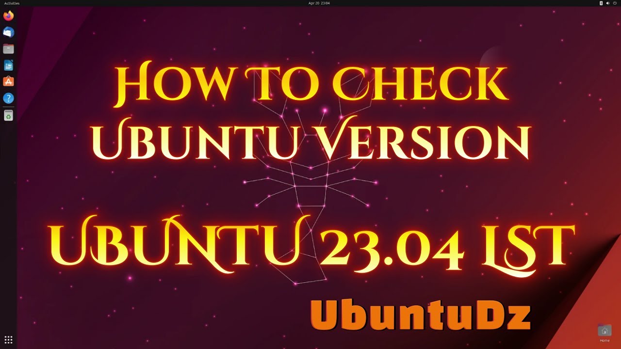 How To Check Ubuntu Version 2023 - YouTube