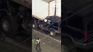 Semi crash on I-80/94 in Gary, Indiana