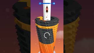 Stack Ball Gameplay Level 17 #shorts #mobilegame #gameplay #stackball