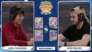 TCG Haru Nishikawa Vs Heddi Brahmi - 2024 Pokémon Lille Regional Championships Swiss R7