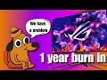 OLED Burn-in : 1 Year Update