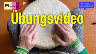 Rhythmus: Ruby 🍄 Übungsvideo für Djembe, Cajon und Conga