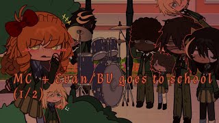 MC + Evan/BV goes to school (1/2) || Fnaf x Gacha Club || Short ahh vid