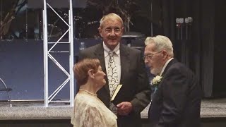 Engaged in their 80s, GR couple now married