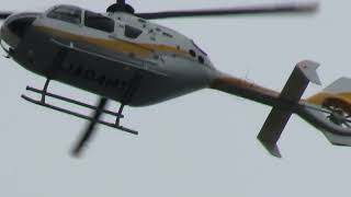 中日本航空JA04HT（元・広島テレビ他NNN系列共同運航 Eurocopter EC135P2+ ※EC35）狙い定めたように家の真上を通過を繰り返す③2025年1月27日（月）【20日ぶり】黄色