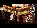 住吉神社祭典2018　千秋楽　山八組宮前出発