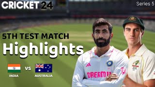 5th Test Match India vs Australia Final Day | Highlights | 2024/25