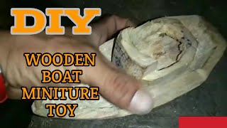 5 MINUTES CRAFT - DIY||WOODEN BOAT MINIATURE TOY