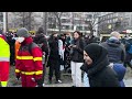 08.02.2025 berlin demo doku polizei räumt palästina protest am wittenbergplatz wegen arabisch rufen