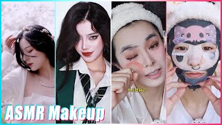 Mitsuisen☘️ASMR Makeup Tutorial \u0026 Skincare Routines✨Satisfying skincare asmr🍃Beauty Secrets🌿372