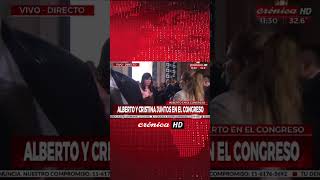 Así fue el saludo entre #AlbertoFernandez y #CristinaKirchner #AperturadeSesiones2023