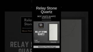 Relay Stone Quartz- The top quartz brand for kitchen countertops in India. #janakpuri #kitchen