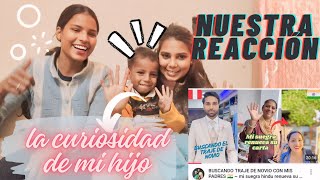 NUESTRA REACCIÓN 😯~ buscando traje de novio con mis padres 🇮🇳