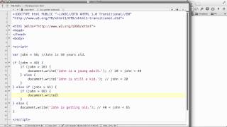 JavaScript - 11. multiple if statements