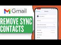 How to Remove Sync Contacts from Your Google Account | Turn Off Sync Contacts