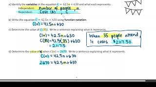 Lesson 3 - Function Notation - Functions and Relations Unit - Math 10