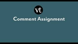 Setting up a VoiceThread Comment Assignment