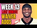 ADD These Players BEFORE Week 13 of 2024 Fantasy Football! Last Minute Waiver Wire Adds (HURRY)