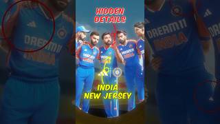 Hidden secrets in Team India's New Jersey 😱 ICC Men's T20 World Cup 2024 🇮🇳 #cricket #trending #icc