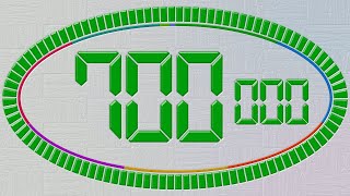 700 Second Timer With Ticking Sound & Alarm at The End | Numbers 700 to 0 Countdown | Cool Timer
