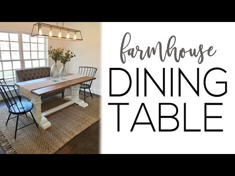 DIY Farmhouse Pedestal Dining Table DIY Farmhouse Pedestal Dining Table