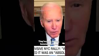 Biden calls Trump supporters ‘garbage’ in rebuke of Madison Square Garden rally #shorts