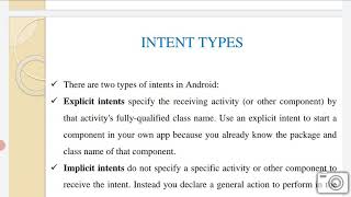 explicit intent Malayalam android