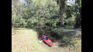 Kayaker at Halpatiokee Regional Park in Stuart, Florida