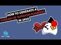 How to generate a stream of random numbers in Java