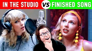 famous singers IN THE STUDIO vs FINAL ALBUM VERSION