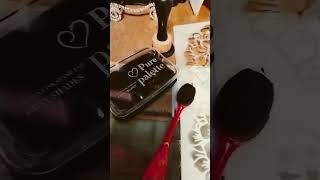 DIY STENCIL ART ✍🏽🖌️🎨#diy #ytshorts #stencil #art #fyp #diyprojects #diycrafts