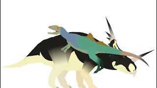 Dino Stick Nodes Tournament Ep8: Styracosaurus vs Concavenator