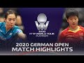 Ishikawa Kasumi vs Sun Yingsha | 2020 ITTF German Open Highlights (R16)