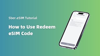 How to Use Redeem eSlM Code