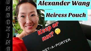 Keep or not? || Unboxing Alexander Wang || heiress crystal pouch || Initial impressions