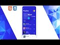 Modern, Blue Music Player | UI Design to HTML, CSS