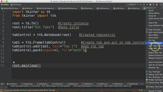 PYTHON3 TKINTER - GUI TABS