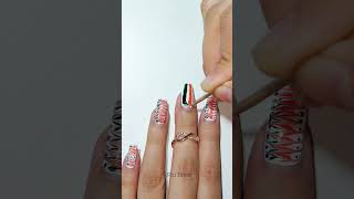 Independent Day special Nail Art 💅 #piubhol #nailart #youtubeshorts #independenceday
