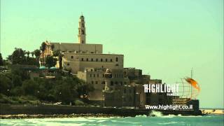 T 021 Israel Footage library: Tel Aviv footage - Jaffa filmed from the south shore of Tel Aviv