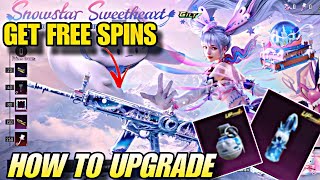 SNOWSTAR SWEETHEART SPIN PUBG MOBILE | HOW TO UPGRADE SNOWSTAR SWEETHEART MOLOTOV \u0026 GRENADE SKIN