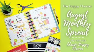 PWM | August Monthly Spread 2021 | The Happy Planner