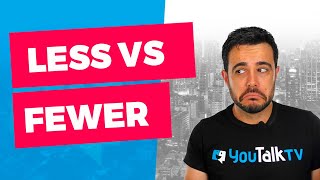 Cómo se dice MENOS en Inglés / Less VS Fewer