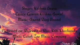Thukhra ke mera pyaar | Krishna Beura |Lyrics | Music on Zee Music Company|Fantastic Lyrics|