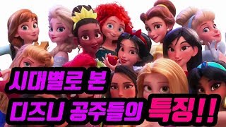 디즈니 애니메이션 공주시리즈! 시대별 공주들의 여성성 특징!