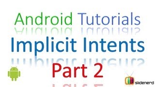 26 Android Implicit Intent Part 2 |
