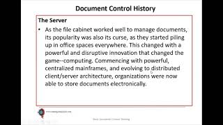 Basic Document Control Training 1