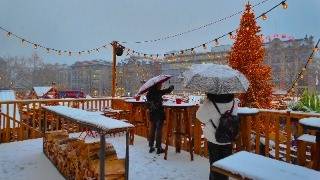 Snowy ZURICH SWITZERLAND ✨ All Christmas Markets ❄️ City Center & Bahnhofstrasse Walking tour 4K