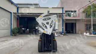 Installation and Parameters for Wontonne Tyre Gripper| Forklift attachment for giant tyre handling